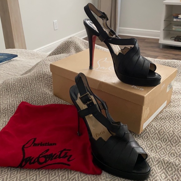 RARE Louboutin CITY GIRL black 38 - Picture 3 of 9